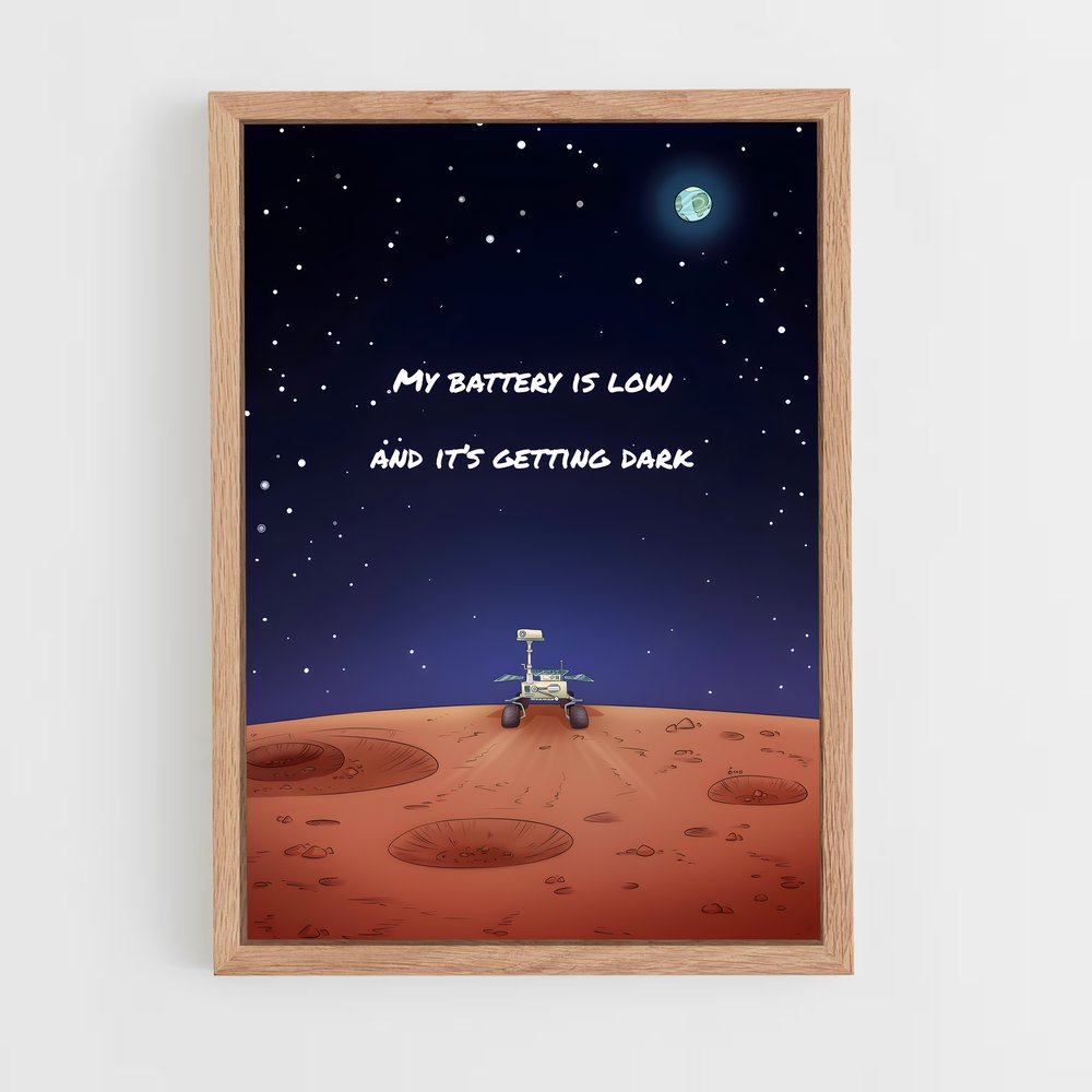 Poster Astronaute Lunatique – affiche Astronomie (vue 4)